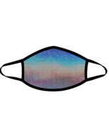 NEVA NUDE Liquid Party Grey Holographic Black Face Mask Cover **MADE IN ... - $19.20 CAD