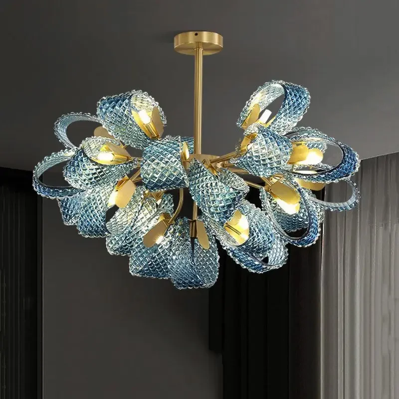 G chandeliers modern led room home luxury pure copper bedroom lamp restaurant lamps for thumb200