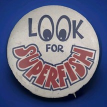 Look For Superfish Pin Button Pinback Vintage - $9.95