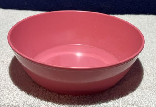 Vintage Pink Melamine Ware 6.75&quot; Cereal Soup Fruit Bowl - $4.95