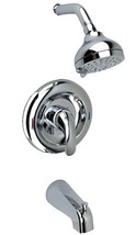  Moen 82603 Adler Tub Shower Faucet Package w/ VALVE, 4-Spray Head - Chrome - $1,488.84 MXN