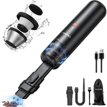 Mini Vacuum, Powerful Car Vacuum Cordless Rechargeable, Hand Held Vacuum For Dus - £67.87 GBP