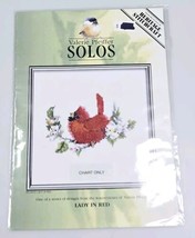 Valerie Pfeiffer Solos Lady In Red New Cross Stitch Chart Only Cardinal ... - $13.54