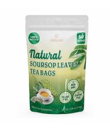 Organic Soursop Graviola Leaves Tea Bags (50 Bags) 100% Pure Leaf Soursop - $297.77 MXN