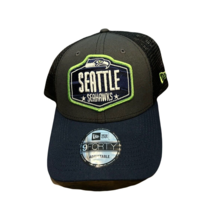 NWT New Seattle Seahawks New Era 9Forty Draft Patch Logo Trucker Adjustable Hat - £18.58 GBP