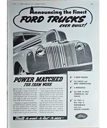 1941 FORD TRUCKS-Farmers-Farm Work-Built to work-Vintage Print Ad-WWII - $15.30