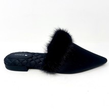 Birdies The Dove Onyx Black Mink Fur Womens Slip On Pointed Toe Mules Shoes - £43.92 GBP