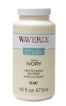 Waverly Inspirations 44864E Chalk Paint, Ultra Matte, Ivory, 16 fl oz - £19.62 GBP
