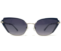 GUESS by Marciano Sunglasses GM0818 10W Blue Silver Cat Eye Frames Purple Lenses - £57.94 GBP