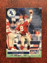 1992 Pro Set  #5 Steve Young Statistical Leader San Francisco 49ers Card - £0.92 GBP