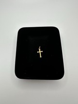 Vintage Gold Plate Cross Pendant 2cm - $15.21 CAD