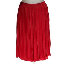 ESCADA Skirt Pleated Jersey Knit Red Women&#39;s Size Eu 38 - $35.99