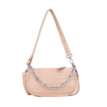 Stone Pattern PU Leather Armpit Bag For Women 2022 Solid Color  Chain Shoulder H - £19.28 GBP