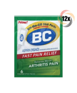 12x Packs BC Powder Sticks Arthritis Aspirin Fast Pain Relief 6 Sticks P... - €26,29 EUR