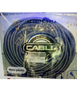 Right Angle Braided Instrument Guitar Cable 25FT Black Right Angle Braid... - $411.68 MXN