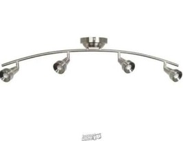 Hampton BayKelso 3 ft. 4-Light Satin Nickel LED Fixed Rail with 300/Lumen Heads - £78.35 GBP
