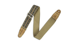 Levy&#39;s Hemp Guitar Strap - Berry And Taupe - £27.88 GBP