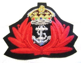 UK ROYAL NAVY NURSE OFFICER&#39;S CAP HAT BADGE KING CROWN HI QUALITY CP MADE - £15.78 GBP