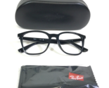 Ray-Ban Eyeglasses Frames RB7177 2000 Polished Black Square Full Rim 51-... - £70.10 GBP