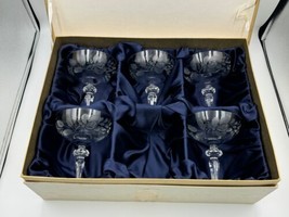 5x Incredible Rare Meissen Crystal Floral Bouquet Champagne / Sherbet Glasses - £510.76 GBP