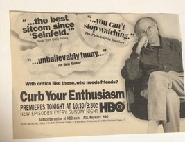 Curb Your Enthusiasm Tv Guide Print Ad Larry David Tpa15 - £4.63 GBP