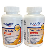 Lot 2 Equate One Daily Women&#39;s Tablets Multivitamin/Multimineral Suppl 4... - $19.79