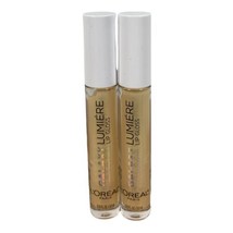 L&#39;Oreal Galaxy Holographic Lumiere Iridescent Lip Gloss 03 Ethereal Gold 2X - £7.75 GBP