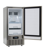 Under Counter Nugget Ice Maker with Self-Cleaning and 24H Timer-Silver -... - €1.328,46 EUR