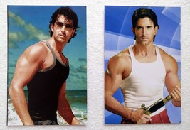 2 x cartes postales originales de l&#39;acteur de Bollywood Hrithik Roshan... - £7.03 GBP