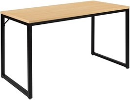 Flash Furniture Tiverton Industrial Modern Desk - Commercial Grade, Maple/Black - £139.07 GBP