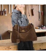 Rodeo Genuine Leather Tote Bag for Women  Large Capacity Frosted Cowhide... - $115.00