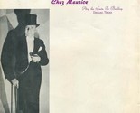 Chez Maurice Penthouse Rendezvous Brochure + Dallas Texas Duke Ellington - $123.62