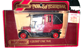Matchbox Yesteryears Y-28 1907 Unic Taxi Blue 1:42 Diecast Car - $11.76