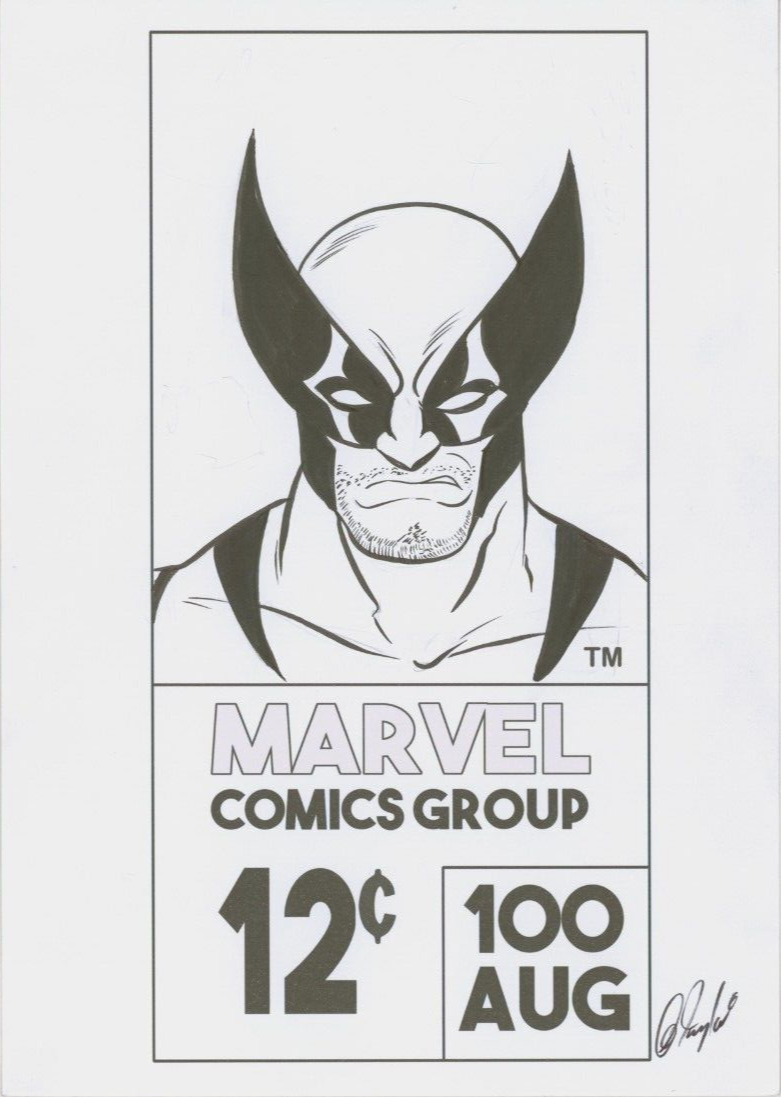 Des Taylor SIGNED Original Marvel Comics X-Men Art Sketch ~ Wolverine Co... - $197.99