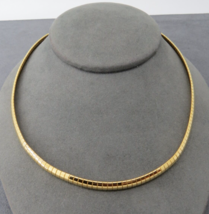 Sterling Italy Omega Chain Necklace 17” Milor Designer 25.72g Lobster Vermeil - £38.55 GBP