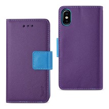 [Pack Of 2] Reiko I Phone X/iPhone Xs 3-IN-1 Wallet Case In Purple - £20.19 GBP