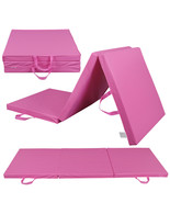 6X2&#39; Folding Gym Mat Tri-Fold Exercise Yoga Mat Aerobics Thick Foam Work... - £54.50 GBP