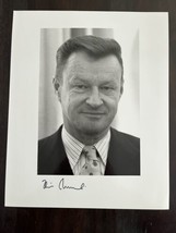 NSA Zbigniew Brzezinski Signed Photo 8x10 Black White Jimmy Carter VTG N... - £59.09 GBP