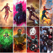 Marvel Full Drill 5D Diamond Painting Embroidery Art Decor Cross Stitch Kit Gift - £7.46 GBP