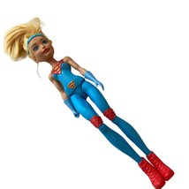 Mattel DC Super Hero Girls Training Action Doll Super Girl 2015 Blonde Blue Eyes - £6.92 GBP