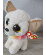 2019 Ty Beanie Boos 6&quot; CHEWEY Chihuahua Dog Animal Plush Toy - £4.65 GBP