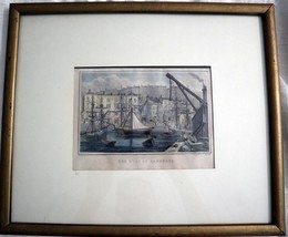 Josiah HENSCHELL c1828 Engraving Quay At Ramsgate Kent Framed - £63.52 GBP
