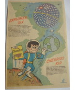 1968 Cheerios Ad Featuring Cheerios Kid &amp; Explorer XIX Satellite General... - $10.96 CAD