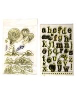 Stamps With Letters Balloons and Bridges Travel For Paper Crafts - €6,84 EUR