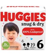 Huggies Size 6 Diapers, Snug &amp; Dry Baby Diapers, Size 6 (35+ lbs), 19 Co... - €13,98 EUR