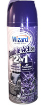 Wizard 2 in 1 Smoke Odor Eliminator-Air Freshener-Cigarette-Lavender Scent 12 OZ - £7.53 GBP