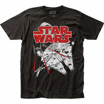Star Wars Space Fight T-Shirt Black - £25.53 GBP+