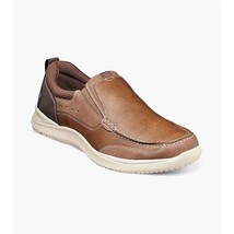 Nunn Bush Conway Moc Toe Slip On Walking Shoes Dark Tan 84846-240 image 5