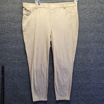 DG2 Diane Gilman Ladies Khaki Cotton Polyester Stretch Pants - Size 2X - £19.25 GBP