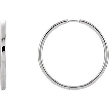 Sterling Silver Hinged Hoop Earrings - £125.62 GBP+
